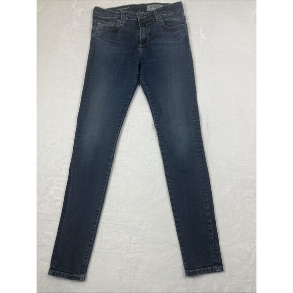 AG-ED Denim Adriano Goldschmied The Farrah Skinny Jean Blue Size 28 / 6 - Picture 2 of 9